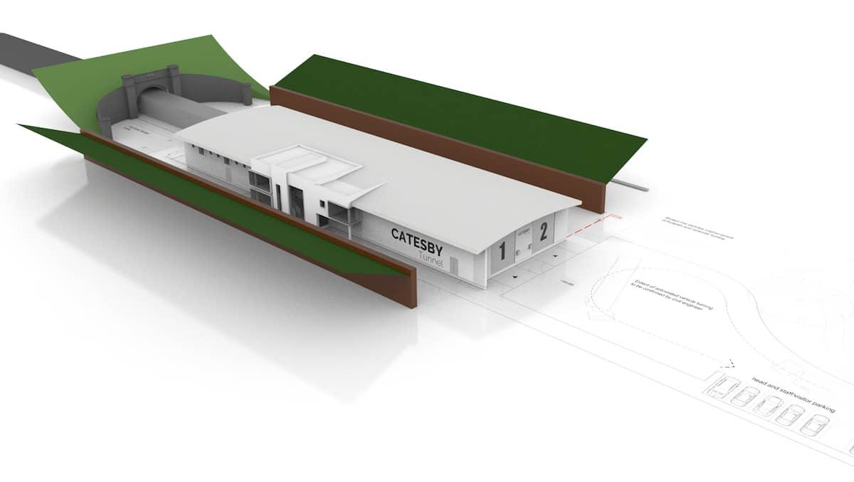 A science and technology park will be built adjacent to the tunnel, offering CFD, 3D scanning and other services. CREDIT: www.catesbytunnel.com