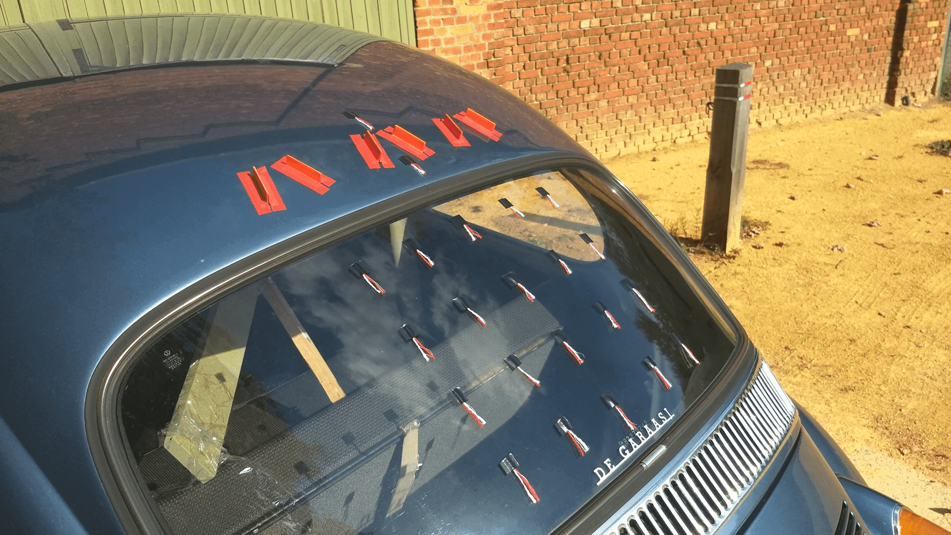 Vortex generator set-up on the VW Beetle