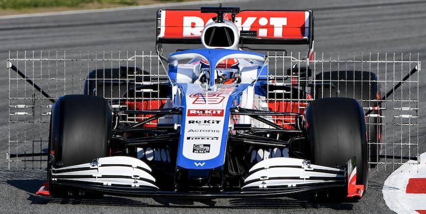 Kiel probe arrays on a Williams Formula 1 car