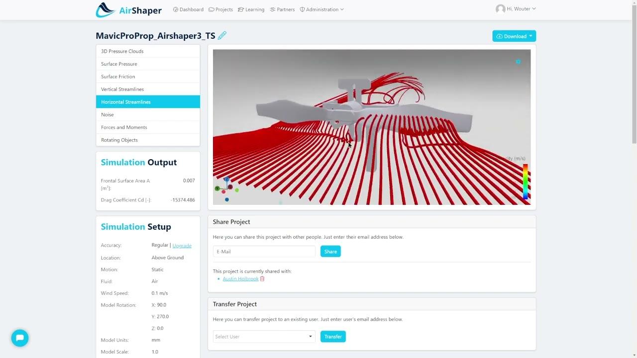 CFD on Drone Propellers by AirShaper and Holbrook Aerospace